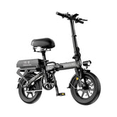 48V fast folding mountain bicycle aluminum alloy 18650 lithium battery 14 inch high speed E-bike