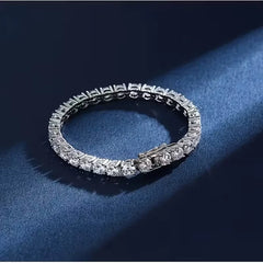 S925 5mm Sterling Silvery Moissanite Tennis Bracelet - Brilliant Cut