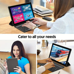 Latest Android 15 Tablets Computer, 10.1 Inch Quad-core, 12GB (3+9 Virtual)RAM, 64GB ROM, 1280*800IPS, Supports 1TB Micro SD Card Insertion, Stereo Speaker