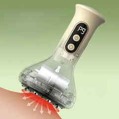 USB Charging- Smart 9-speed Adjustable Cupping Massager, Home Electric Cupping and Gua Sha Massager 1200mAh Battery Life, Whole Body Vacuum Cupping Tool with Heating Function, Comes with 8 Steel Balls, Holiday Gifts