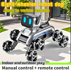 Robot Dog Toy: 8-wheel Drive, Gesture & Remote Control