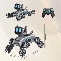 Robot Dog Toy: 8-wheel Drive, Gesture & Remote Control