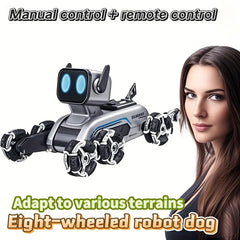 Robot Dog Toy: 8-wheel Drive, Gesture & Remote Control