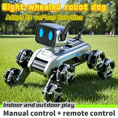 Robot Dog Toy: 8-wheel Drive, Gesture & Remote Control
