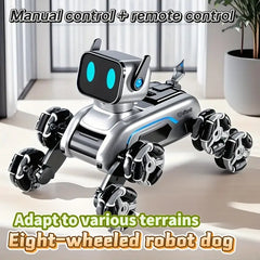 Robot Dog Toy: 8-wheel Drive, Gesture & Remote Control