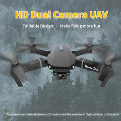 HD Folding Drone with - One-Touch Takeoff/Landing, Brushless Motor Quadcopter