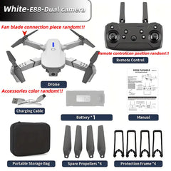 HD Folding Drone with - One-Touch Takeoff/Landing, Brushless Motor Quadcopter