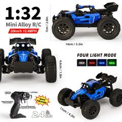 1:32 Scale High-Speed Mini RC Truck - 20km/h