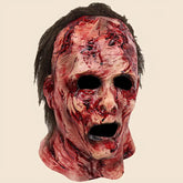 1pc Realistic Blood-Covered Horror Jason Voorhees/Freddy Krueger-Inspired Latex Mask - Funky Horror Face with Bloody Eyes, Nose, Mouth & Expressive Design