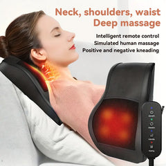 MASSTECK Shiatsu Massager Featuring Heat, Designed for Deep Tissue in The, Shoulders, And, Offers 3 Modes And 2 Heating Settings, Providing a 3D Kneading Experience for Body Relaxation, Perfect As a Gift for Mothers, Fathers, And Women