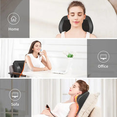 MASSTECK Shiatsu Massager Featuring Heat, Designed for Deep Tissue in The, Shoulders, And, Offers 3 Modes And 2 Heating Settings, Providing a 3D Kneading Experience for Body Relaxation, Perfect As a Gift for Mothers, Fathers, And Women