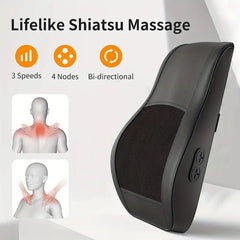 MASSTECK Shiatsu Massager Featuring Heat, Designed for Deep Tissue in The, Shoulders, And, Offers 3 Modes And 2 Heating Settings, Providing a 3D Kneading Experience for Body Relaxation, Perfect As a Gift for Mothers, Fathers, And Women