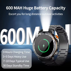 Men'S Outdoor Sports Smartwatch with Wireless 5.0