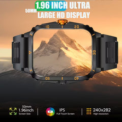 Smart Watch 1.96-Inch with Wireless 5.3