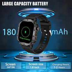 Durable Smart Watch for Men with Wireless Calling
