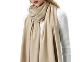 Winter Super Soft Luxurious Cashmere Scarf | Feel Knit Large Plaid Scarf for Women's