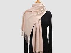 Winter Super Soft Luxurious Cashmere Scarf | Feel Knit Large Plaid Scarf for Women's