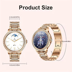Smart Watch for Women 1.32-Inch HD Smartwatch with Wireless Call Fitness Tracker with 20 Sports Modes