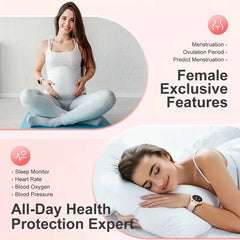 Smart Watch for Women 1.32-Inch HD Smartwatch with Wireless Call Fitness Tracker with 20 Sports Modes