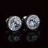 Pair of 2 carat VVS1 Moissanite Stud Earrings - Mature Style, 925