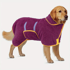 Cozy Fleece Dog / Soft Pullover with Hood / Perfect for Cold Weather / Hand Wash Only / Polyester / All-Season Wear / Dog Sweater for Small, Medium, And Large Dogs / Cold Weather Pet Wear / Soft Texture