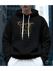 Men's 23 Number Print Hoodie - Green & Team Logo Sweatshirt, Casual Pullover with Kangaroo Pocket, Machine Washable Inspired Apparel