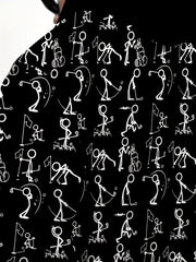 Men'S 3D Print Hooded Sweatshirt with DJ & Breakdance Dance Poses - Black & Music-Themed Casual Pullover, Machine Washable Winter Warmth, Perfect Gift For Music Lovers & Casual Attire, Music Hoodie, Streetwear Fashion, Streetwear Style