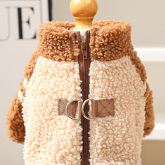 Autumn and Winter Thickened Four-Legged Double-Sided Zipper Pet Dog Clothing