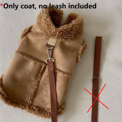 [Warm Cozy Fleece-Lined] Warm Cozy Fleece-Lined Dog Jacket | Small & Medium Winter Vest with Traction Buckle | Solid Color Hand Washable All-Season for Yorkshire Terriers And Other Breeds Pet Apparel Classic Durable