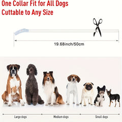 Luminous USB Rechargeable Dog Collar - Glow-in-the-Dark PVC Neck Cuff for Small Medium Large Dogs, Nighttime Walking Light with USB Charging, Safe & Portable Pet Accessory, Glow in the Dark Technology