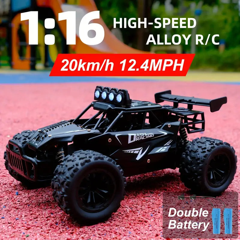 K.K High-Speed Off-Road Beast - 2.4GHz Wireless Remote Control, Dual 500mAh Rechargeable Lithium Battery, USB Charging, Battery-Powered, Ages 14+, Perfect for Thrill-Seekers and Adventure Lovers