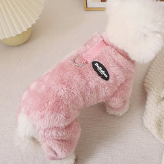 Thermal Velvet Dog Pajamas Winter Small Dog Jumpsuit Puppy Cat Nightshirt Onesies Chihuahua Yorkie Poodle Boy Dog Clothes