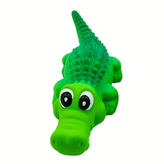 Large Shark-Shaped Latex Dog Chew Toy Suitable for Aggressive Chewers - Rattle Teeth Cleaning Durable Chew Bone with Shark Teeth, for all Breed Dogs, Puppy Teething & Aggression Companion