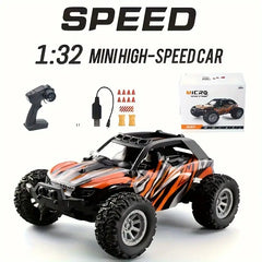 [RC Car] High-speed 1:32 RC Car | Top Speed 20km/h, 2.4Ghz All-terrain Off-road Electric Toy Car - Ideal Gift for Boys And Girls, Christmas Gift, USB Rechargeable, Available in Orange/Blue/Green