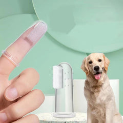 2/3/5pcs Pet Finger Toothbrush Set for Dental Care, Fresh Breath, and Plaque Removal - Includes Transparent Protective Cover, Effective Teeth Cleaning - Ideal for Dogs and Cats