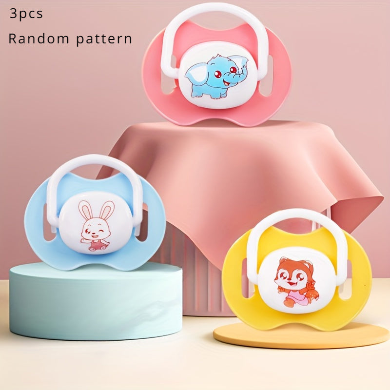 Set of 3 Silicone Puppy Pacifiers, Suitable for Sleep And Teething - Food-Grade, Chewable Toy Set, Ideal for Schnauzers And Small Dogs.