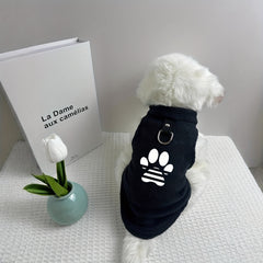 Velvet Pet Vest, Suitable for Small and Medium Dogs and Cats - Soft Thick Warm Jacket with D-ring Traction Rope Hook - Perfect Choice for Autumn and Winter