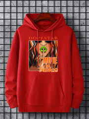 She Is The Storm Slogan & Girl Print Hoodie, Hoodies For Men, Men's Casual Graphic Design Pullover Hooded Sweatshirt With Kangaroo Pocket For Spring Fall, As Gifts