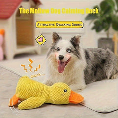 1pc Pet Plush Toy, Little Yellow Duck Design - Durable Chew-Resistant Squeaky Pressing Soft Comfort Funny Companion for Small Dogs and Kittens to Play with Pets & Relieve Stress, 4 Seasons Use Gift Idea on Eve