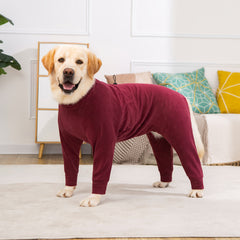 [Dog Pajamas] Large Dog Pajamas - Soft Stretchy Pet Sleepwear, Easy Slip-On Onesie for Great Danes, Mastiffs, German Shepherds - Machine Washable Winter, Fall, Spring Outfit - Cozy Dog Clothing Gift for Big Breeds, Dog Pajamas, Seasonal Dogwear, Pullover
