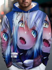 Men'S Hoodie - Casual Pullover Sweatshirt for Men - Suitable for Autumn And Winter, Machine Washable, Featuring a Unique Letter Pattern, Ideal for Travel And Everyday Wear - Loose Fit, Digital Print Design, Comfortable And Stylish for Daily Use.