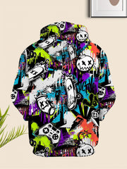 3D Men'S New Long Sleeve Casual Hoodie | Graffiti Print, Fashionable Sweatshirt for Daily Wear and Gifts, Perfect for Fall/Winter