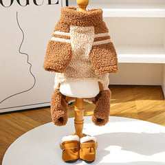 Autumn and Winter Thickened Four-Legged Double-Sided Zipper Pet Dog Clothing