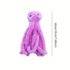 Cat Toy Cute Octopus Shaped Plush Toy Bite-Resistant Grinding Teeth Interactive Play Pet Supplies
