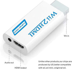 Wii to HDMI Converter, Wii HDMI Adapter Output & Video Audio HDMI Converter