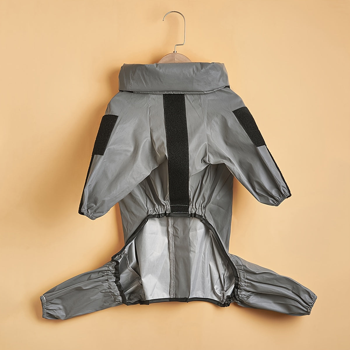 Pet Silvery-Gray Reflective Raincoat