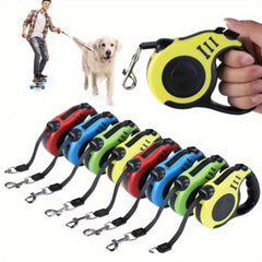 Automatic Retractable Dog Leash for Small & Medium Dogs - Durable PVC Telescopic Leash with Ergonomic Handle, 4 Color Options (Red/Blue/Green/Black) - Safe & Comfortable Walking, Training, and Outdoor Use, Dog Leash Retractable, Pet Safety Gear, Sleek Pet