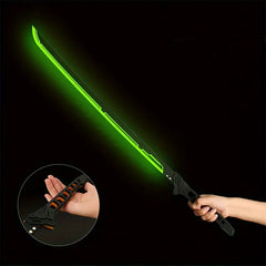 LED-Illuminated Samurai Sword Replica, 80cm/31.49inch, Acrylic Cyberpunk Katana, Cool And Handsome Style, with Light-Up Feature, for Cosplay, Party Decoration, and Photography Props