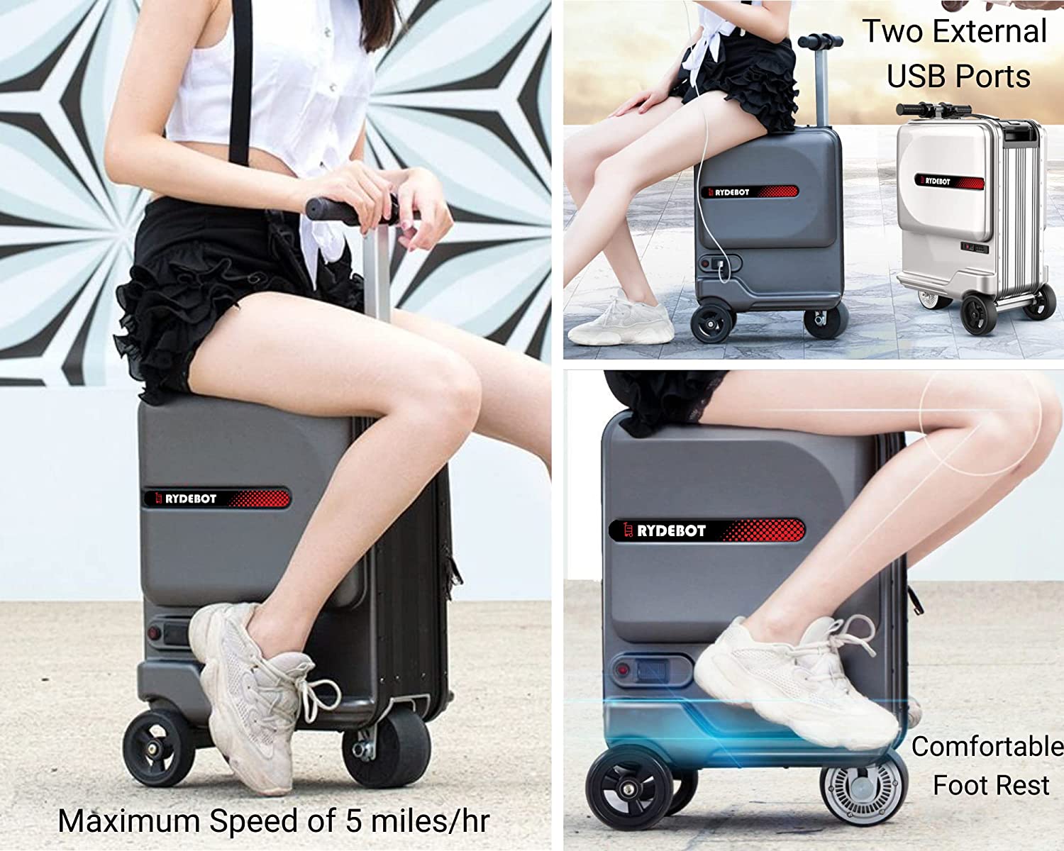 motorized carry on luggage