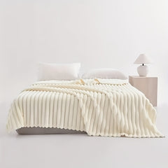 Soft Warm Cozy Simulated Rabbit Fur Blanket Suitable for All- Use - Rabbit Fur Bedspread for Dorm, Office, Car, Sofa & Travel - Perfect Gift for s &